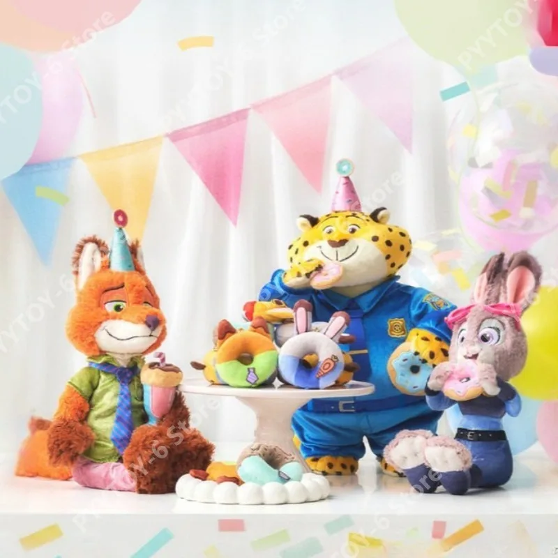 

Disney Official Zootopia Nick Judy Plush Doll Plush Stuffed Animals Figurine Room Decorative Ornaments Valentine's Day Gift Toy