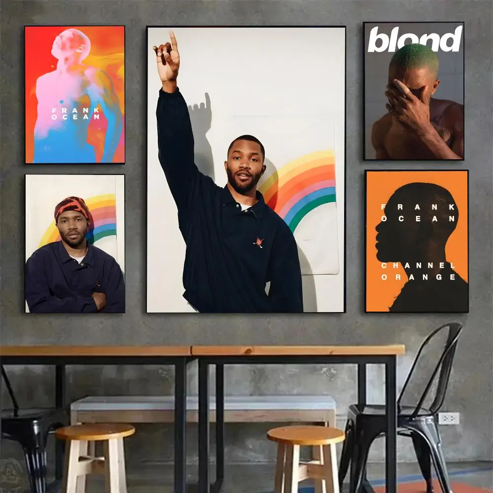 Alternative R&B Star F-Frank Ocean Poster Painting Wall Art Mural for Living Room Home Decor and Gifts