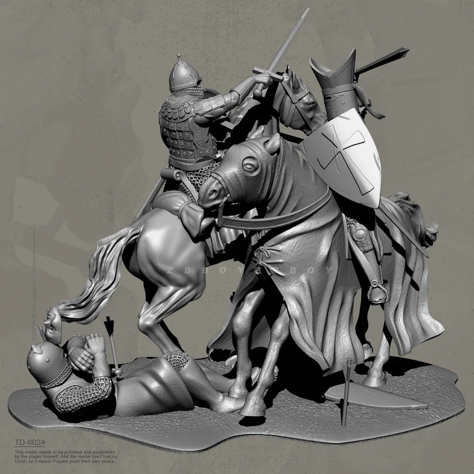 38mm 50mm Resin Soldier model kits figure colorless and self-assembled （3D Printing ） TD-6024/3D