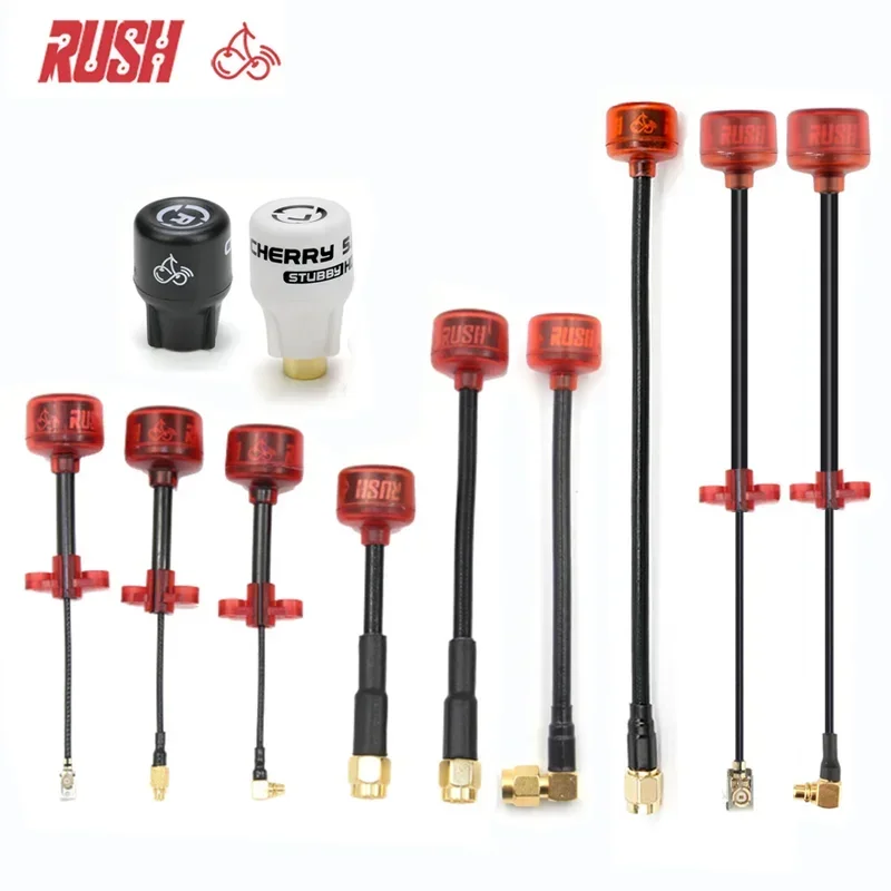 Rush Cherry FPV 5.8G Antenna LHCP RHCP SMA MMCX UFL IPEX adattatore connettore Antenna a lungo raggio tozzo per occhiali Drone da corsa