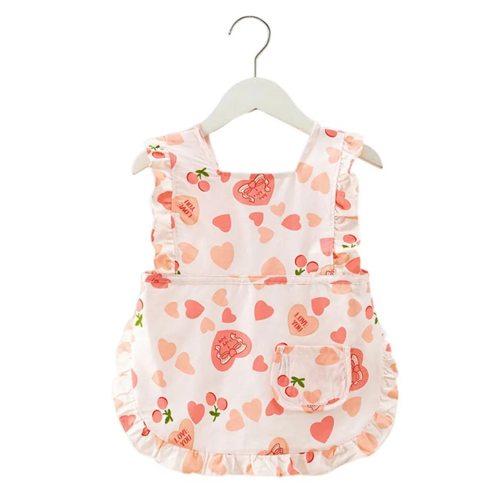 Babero de alimentación de bebé antisuciedad, vestido de princesa, Baberos sin mangas impermeables, delantal cómodo con estampado de dibujos animados, cosas para bebé