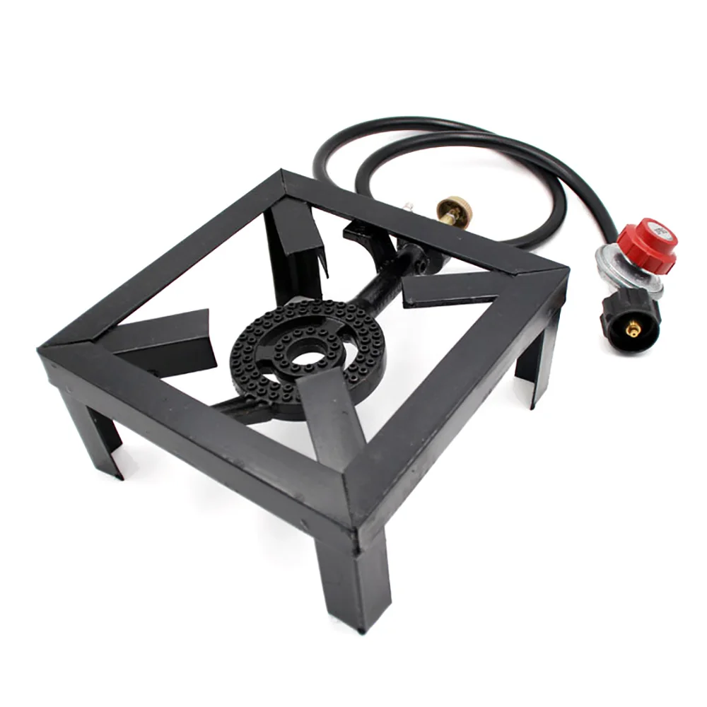 

Чугунная газовая плита США, сжиженный нефтяной газ, плита с кронштейном, мощная газовая плита на пропане, уличная садовая газовая печь с регулятором давления газа