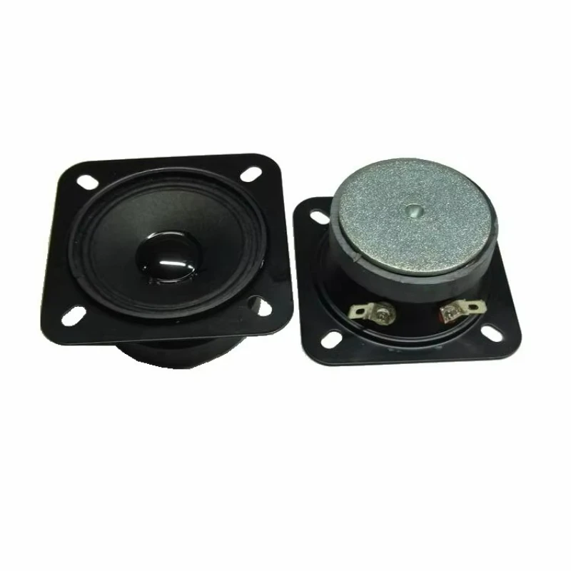 SOTAMIA 2pcs 3 Inch 75mm Square Paper Cone Tweeter Audio Speaker 8 Ohm 5W Karaoke Driver Playground Outdoor Speaker