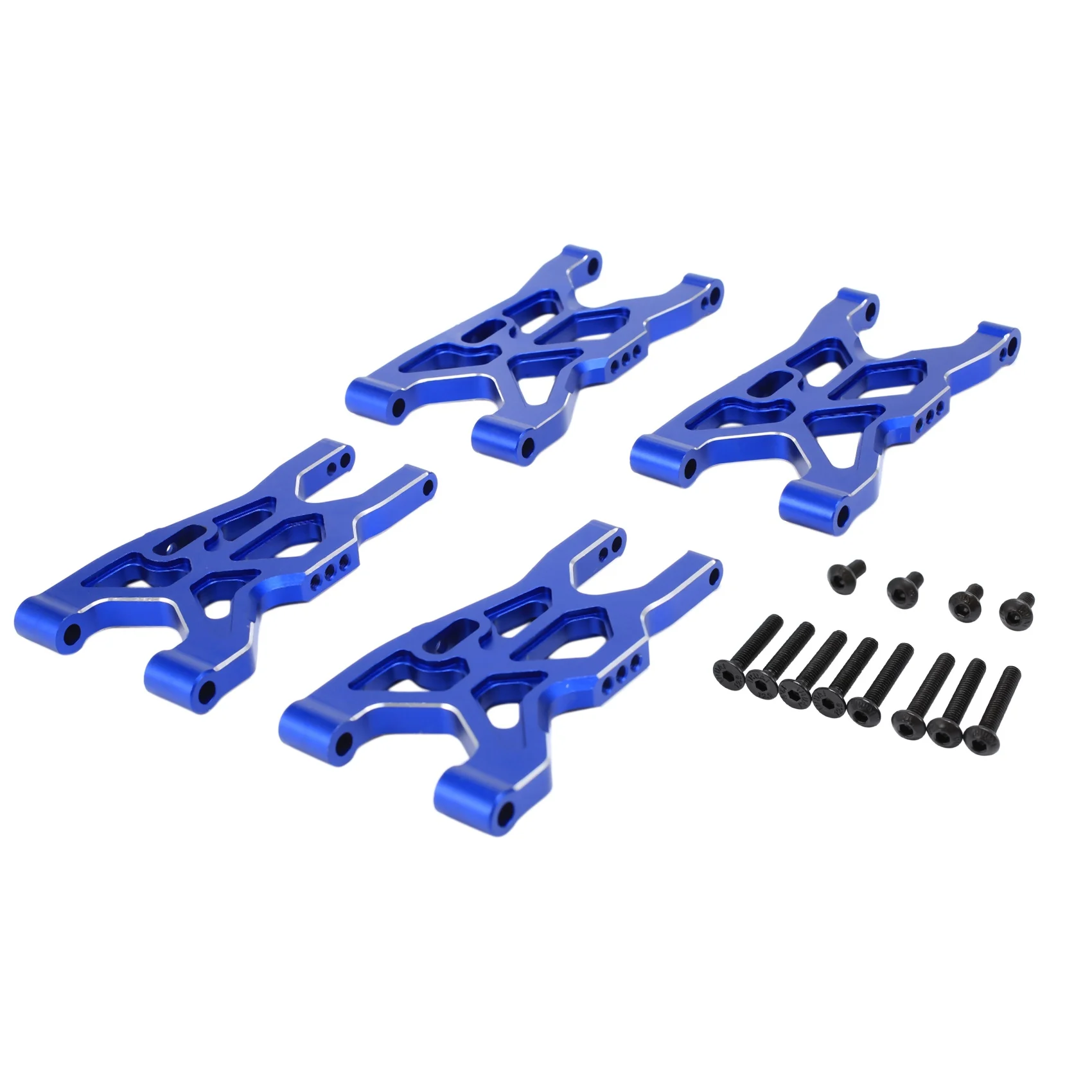 Metal Front and Rear Suspension Arm for Arrma 1/8 Infraction 4X4 MEGA / Vendetta 4X4 3S BLX RC Car Upgrades Parts,Blue