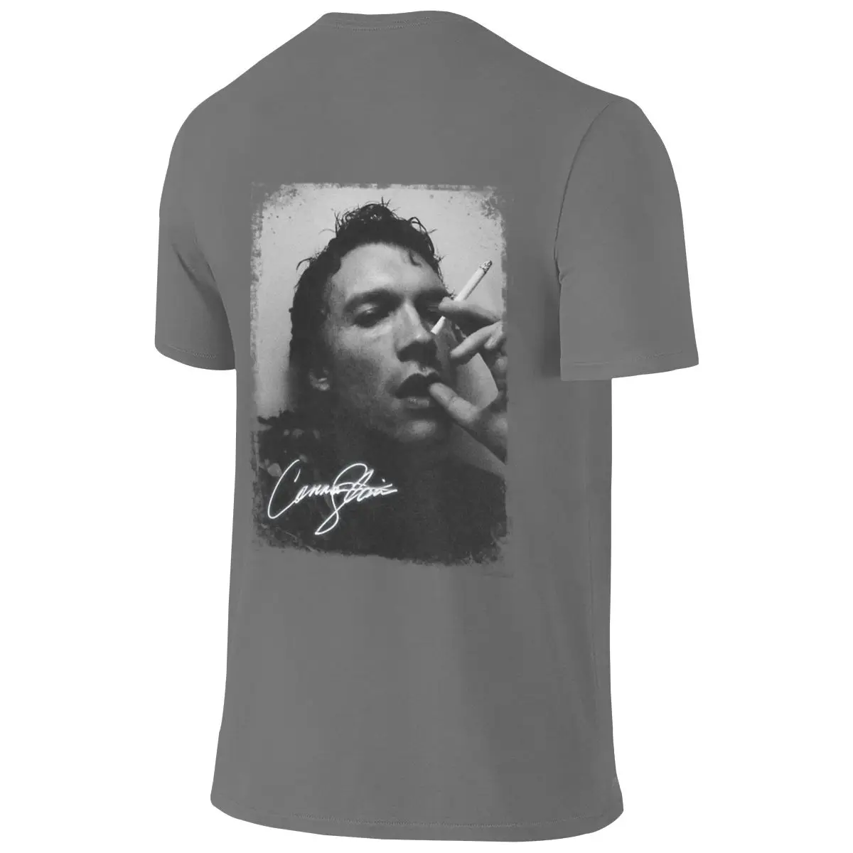 Ilya Rozanov Connor Storrie Smoking Vintage Casual Reversible T-shirt Minimalist Commuting Print Does Not Fade Women's T-shirts