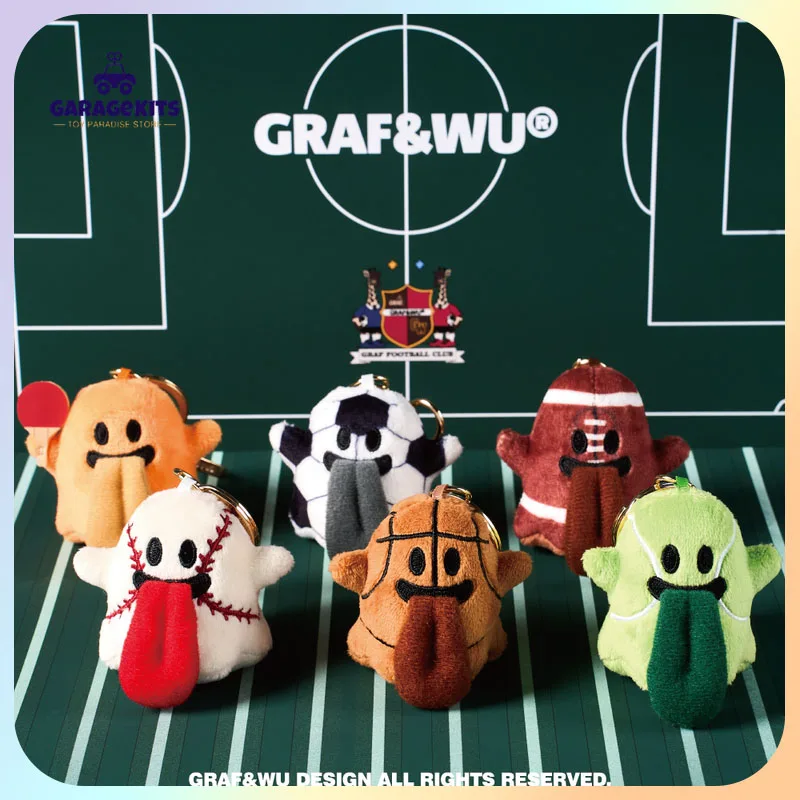 

Новый Graf, оригинальный дизайн, спортивная игрушка, милый призрак, баскетбольный волейбольный мяч, бархатная модная кукла, брелок, ювелирные изделия, подарок на день рождения, кукла