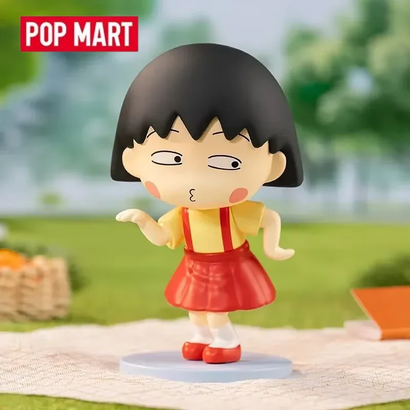POP MART Chibi Maruko-chan's Quirky Adventures Series Blind Box Toys Kawaii Anime Action Figure Desktop Decoration Surprise Box