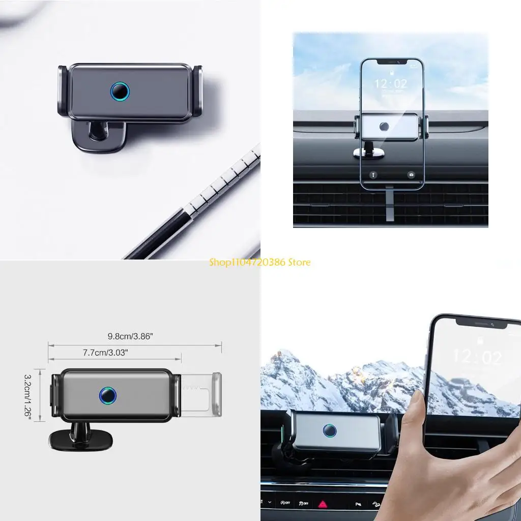 

K0EA Автомобильный держатель для телефона Крепление для вентиляционного отверстия Держатель с зажимом Самоклеящийся держатель