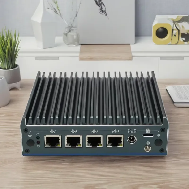 Partaker 12th Generation N100 Firewall Soft Router 4x2.5G I225 LAN 16GB NVMe Industrial Mini PC Fanless Win OS PfSense