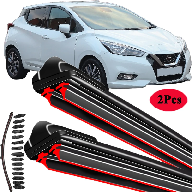 

For Nissan Micra March K11 K12 K13 K14 1992-2024 Car Windshield Wiper Blade Front Windscreen Brushes Washer Accessories Cleaning