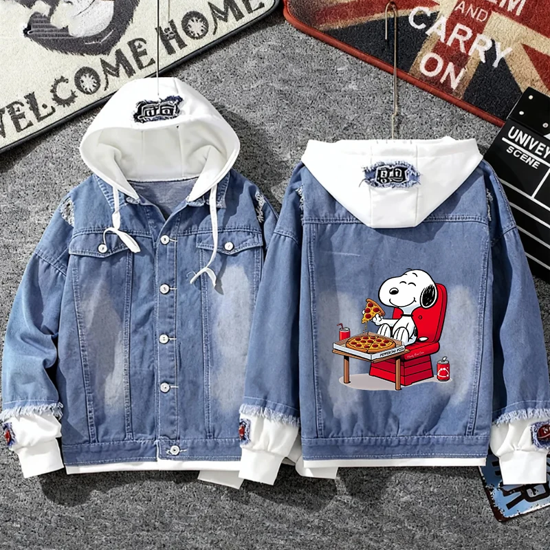 جديد سنوبيس الكبار الدنيم سترة صبي فتاة الإبداعية الكرتون أنماط البلوز الرجال النساء العصرية كول في الهواء الطلق معطف القمم أنيمي الهدايا