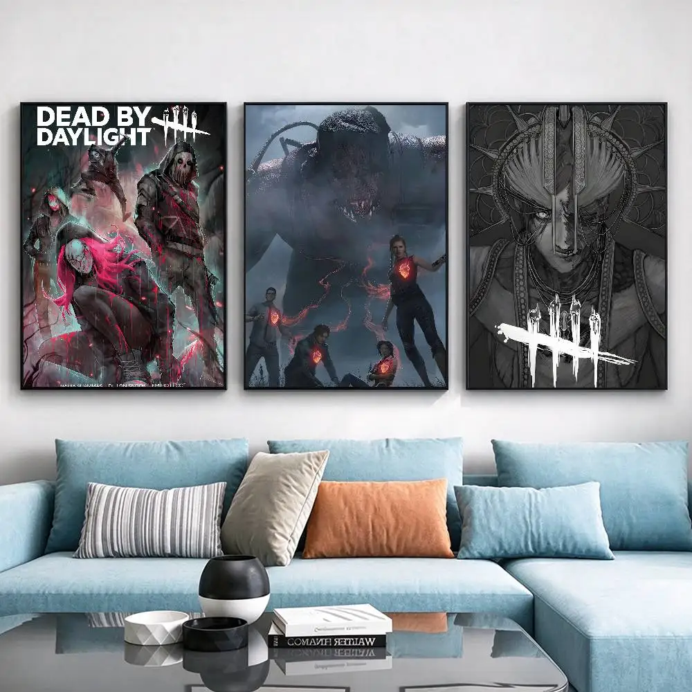 Classic Games D-Dead by D-Daylight Poster Waterproof Wall Art Sticker For Bar Living Room Vintage Decor High Quality Print