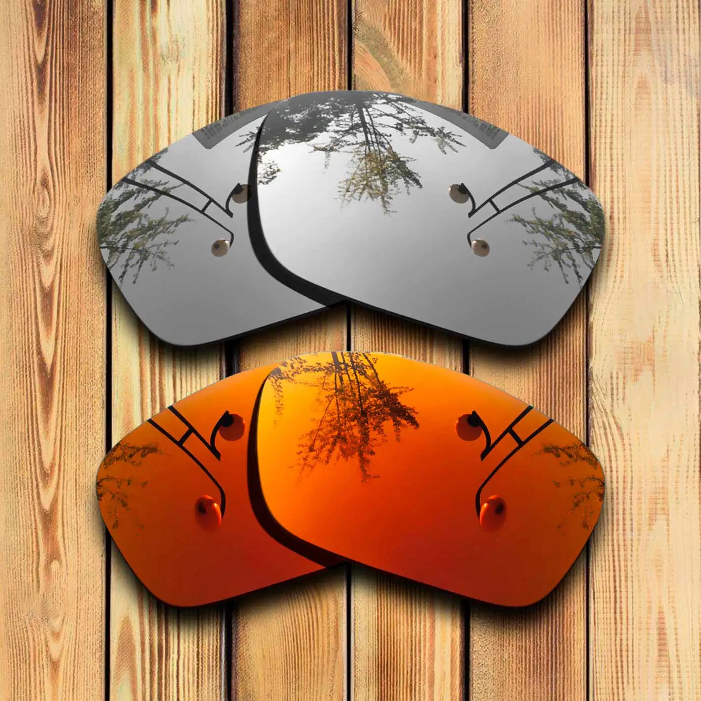 

100% Precisely Cut Polarized Replacement Lenses for SIPHON Sunglasses Chrome & Red Combine Options