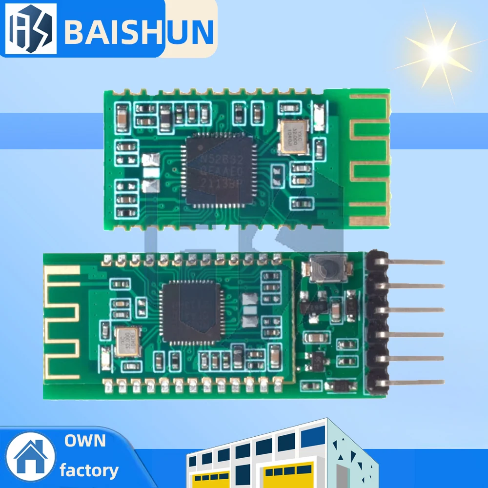 hc-42-ble-50-modulo-bluetooth-nrf52832-transceptor-sem-fio-de-modo-duplo-com-porta-serial-uart-para-arduino