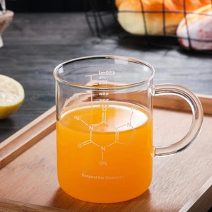 Chemical Mug Glass Borosilicato, Coffee with Handle and Durable Measurement, Great for Laboratory, Office Home, 12 Main Sales Geek Mug - №6