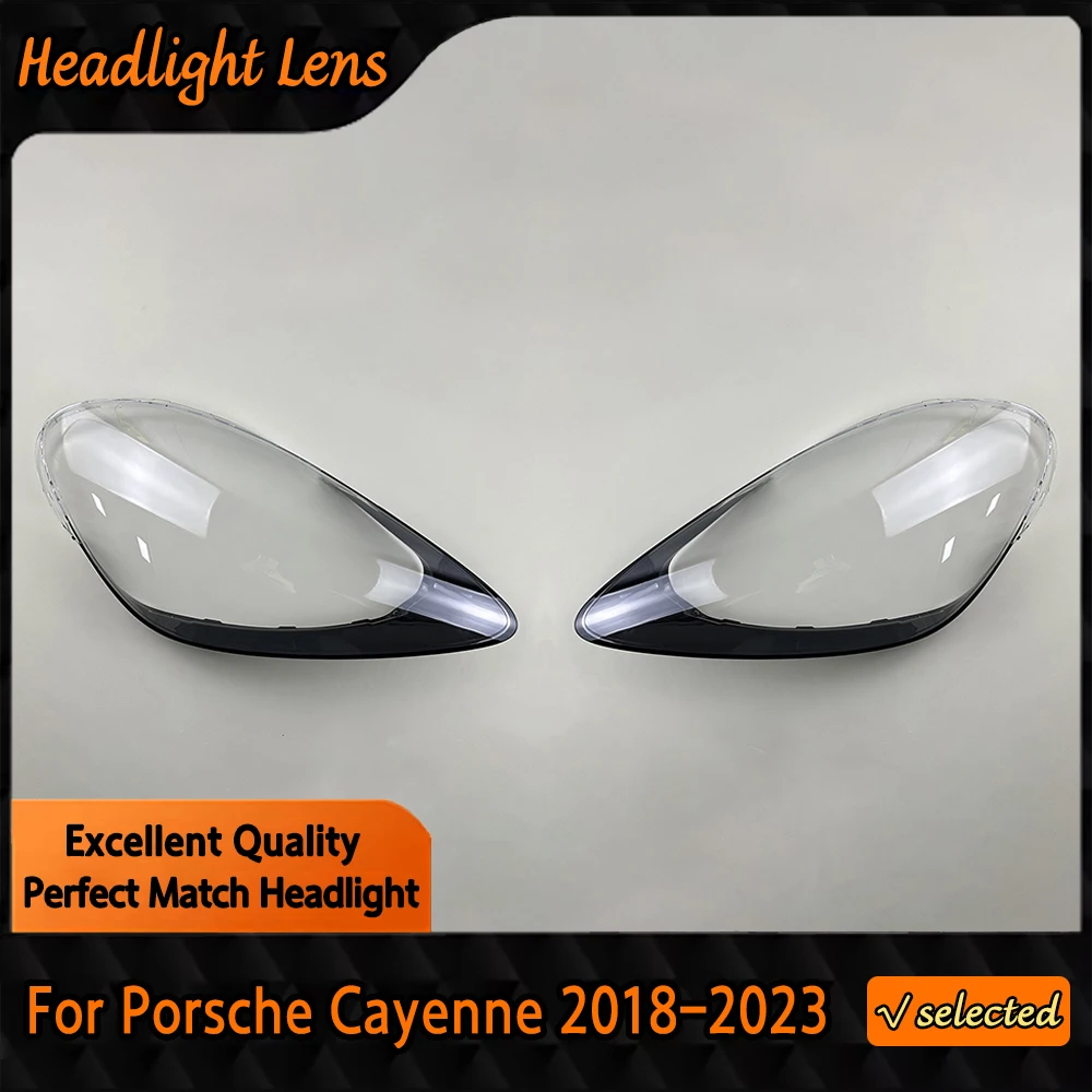 

For Porsche Cayenne 2018 2019 2020 2021 2022 2023 Headlamp Cover Headlight Shell Lens Plexiglass Replace Original Lampshade