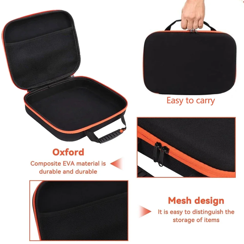 EVA Storage Bags Hard Tools Case Bag For Drill Tool Kit Large Capacity Shockproof Electrician Hardware Carrying Box Zipper Bag