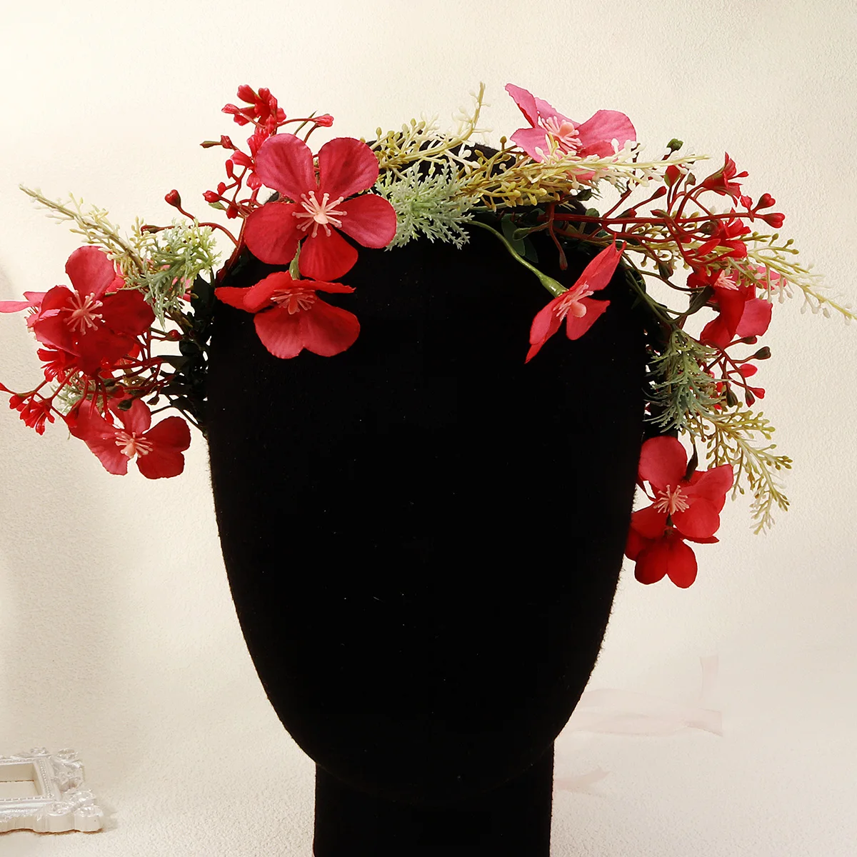 

Mori Fairy цветочный венок повязка для волос элегантная свадебная корона аксессуары для волос модная женская тиара вечерние головные уборы