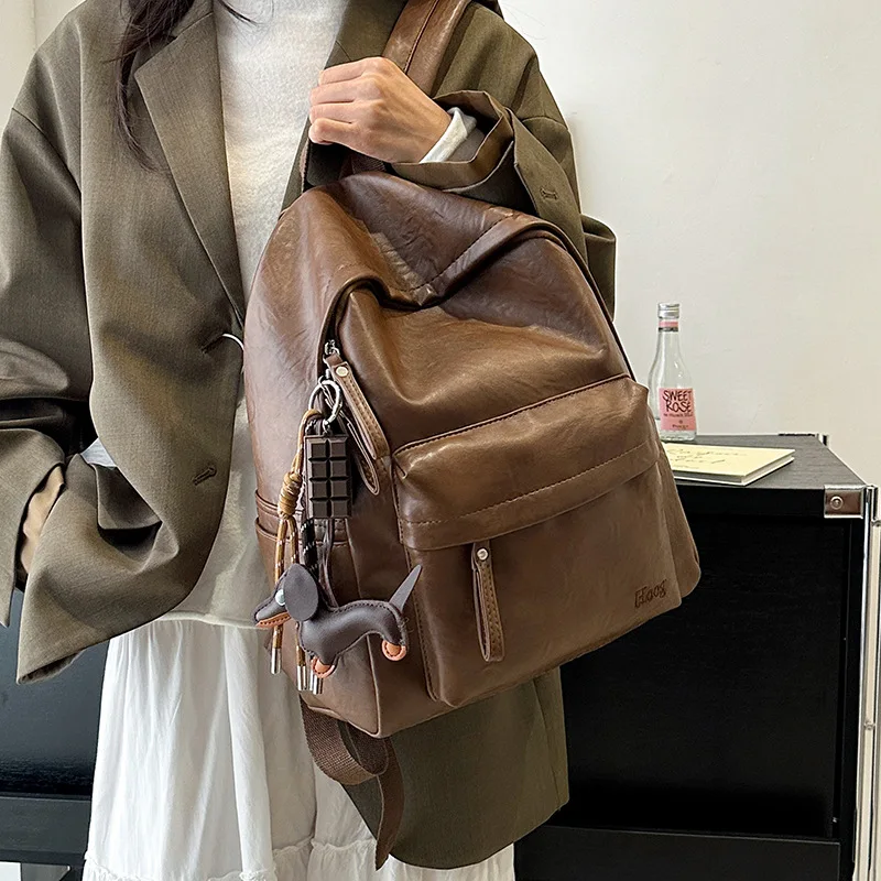 

Simplified Large Capacity Computer Backpack Leather Kids Backpacks for Boy School Bags Designer Bag Class Bags for Girl Mochila