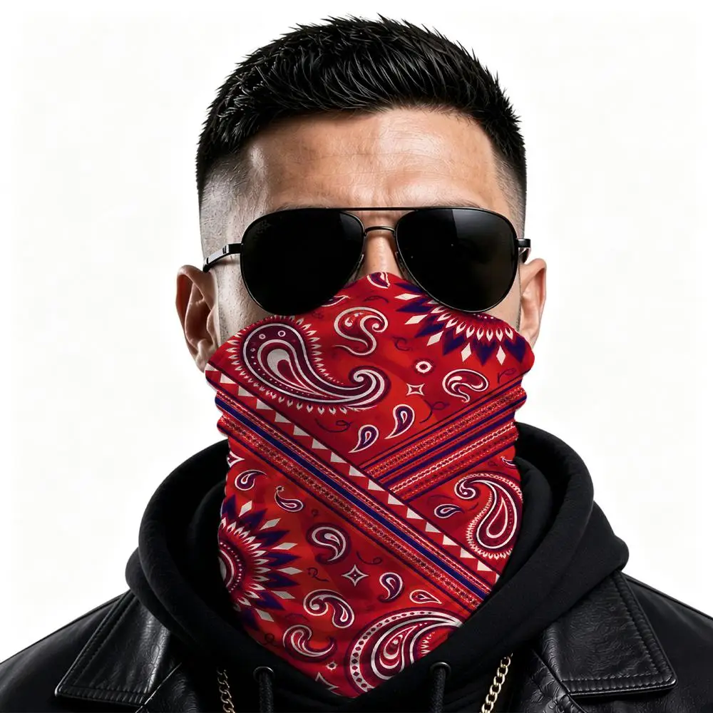 2026 New Game Merch Multifunctional Neck Gaiter Paisley Print Cosplay Mask Men Women Hip Hop Outdoor Cycling Neckerchief Gift