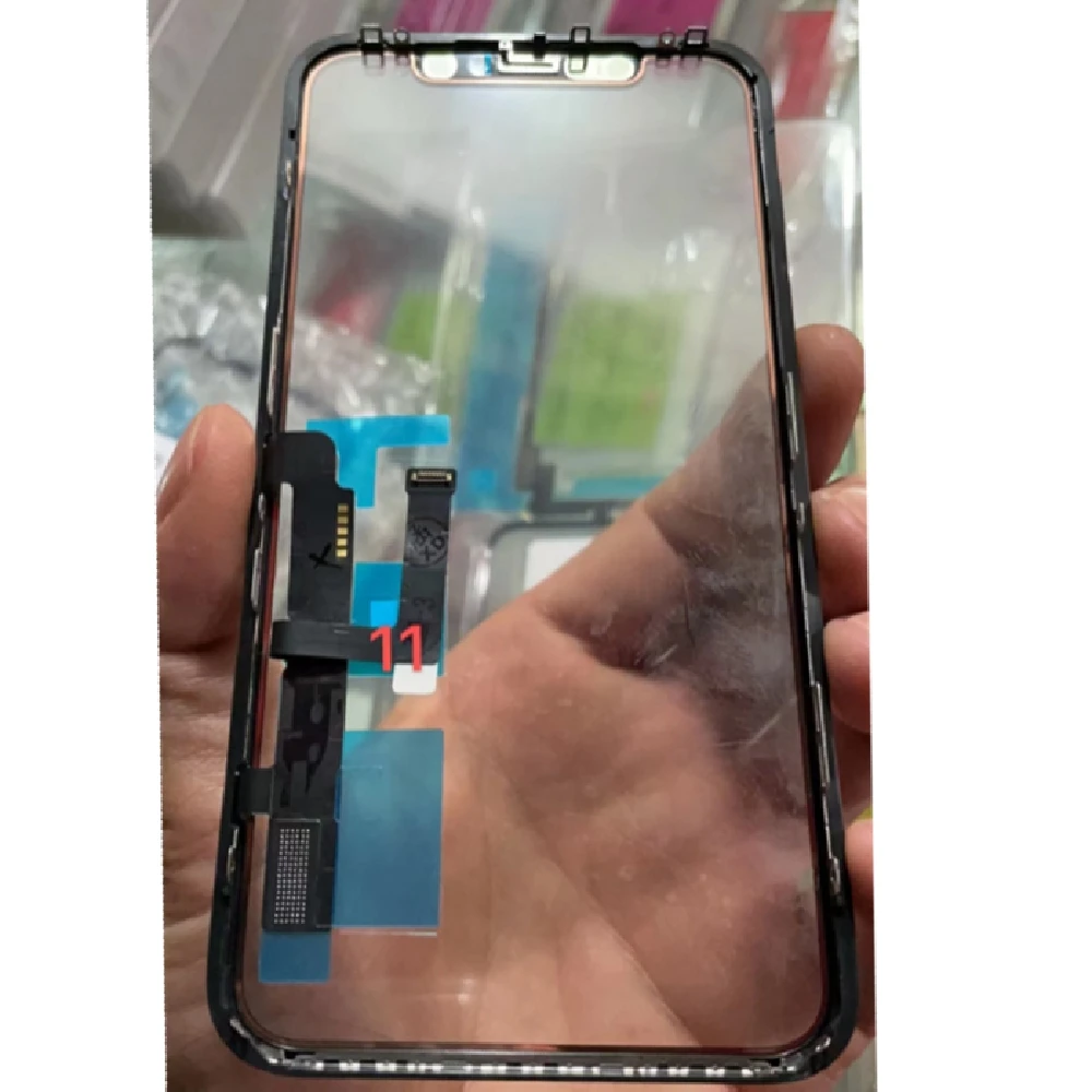 

10PCS Works On All IOS Touch Screen Without IC + OCA For iPhone 11 12 13 11PRO pro MAX LCD Outer Lens Panel Touch NO IC Sensor