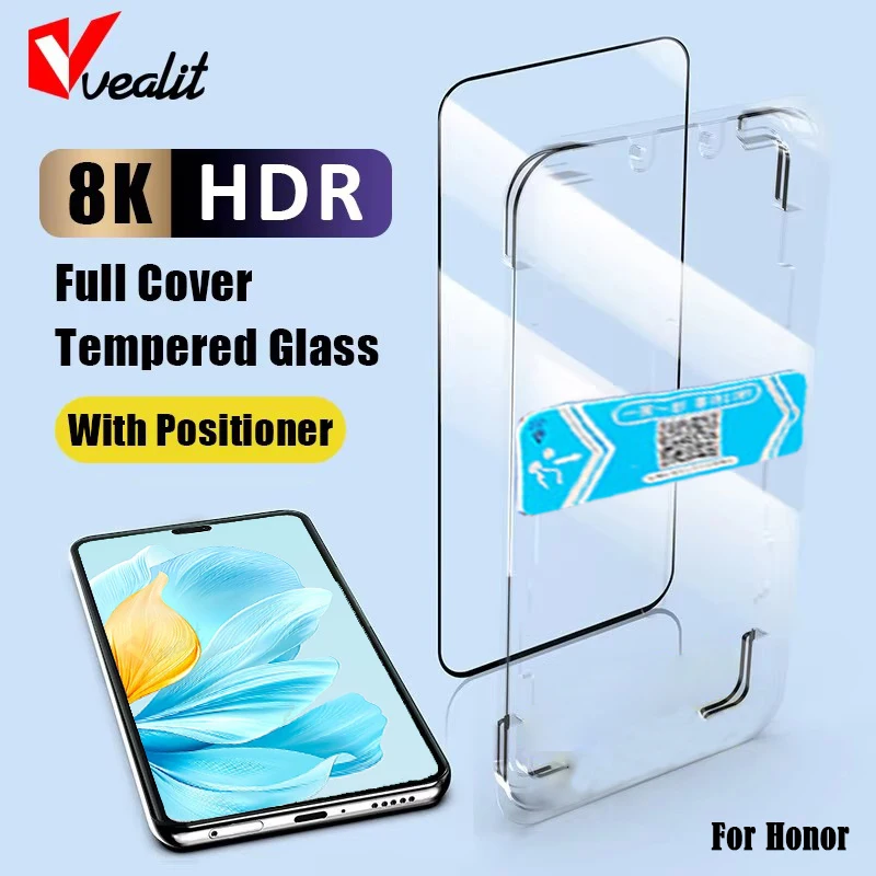 One-click Installation Tempered Glass For Honor 200 Lite 90 Smart 70 X8b X8a X7b Screen Protector With Alignment Box