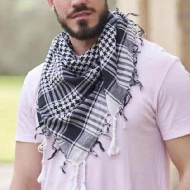 

652F Arab Desert Scarf, Soft and Comfortable, Suitable for Hiking, Camping, and Cycling Multipurpose Scarf Shawl