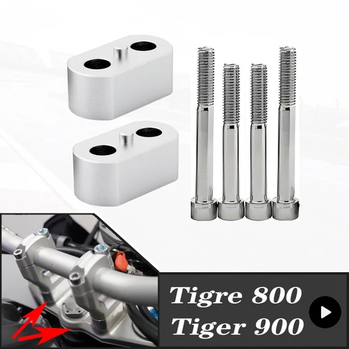 Imagen 2 del producto Elevadores de manillar para motocicleta, abrazadera de montaje para Triumph Tiger 800, 2011-2022, Tiger 900, 2020-2022, 20MM, Tiger800, Tiger900