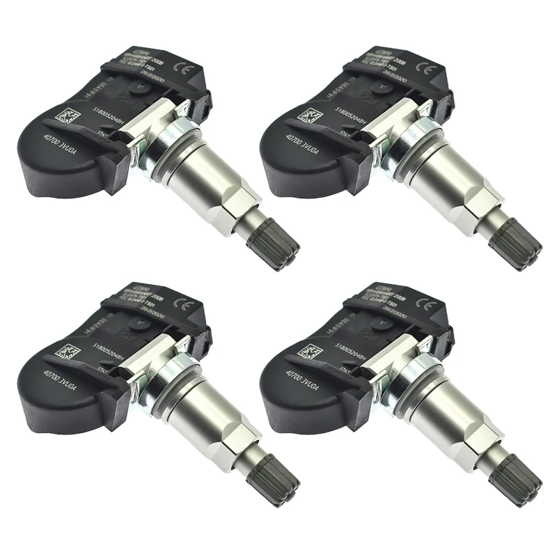 

4Pcs 40700-3VU0A Tire Pressure Sensor for Nissan Note Qashiqai Tiida Hatchback X-Trail Teana Renault Espace 433mhz 407003VU0A