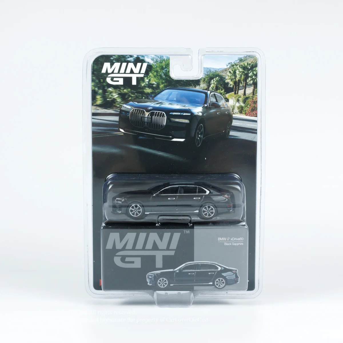 TSM MODEL MINIGT#802 1:64  i7 eDrive50 Black Sapphire diecast alloy car model decoration gift