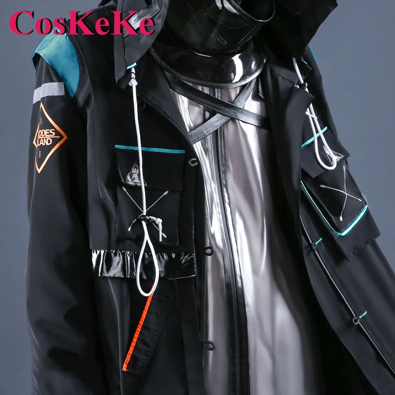 CosKeKe Doctor Cosplay Anime Game Arknights Costume Fashion Handsome Combat Uniform Men Halloween Party Role Play Clothing S-XL