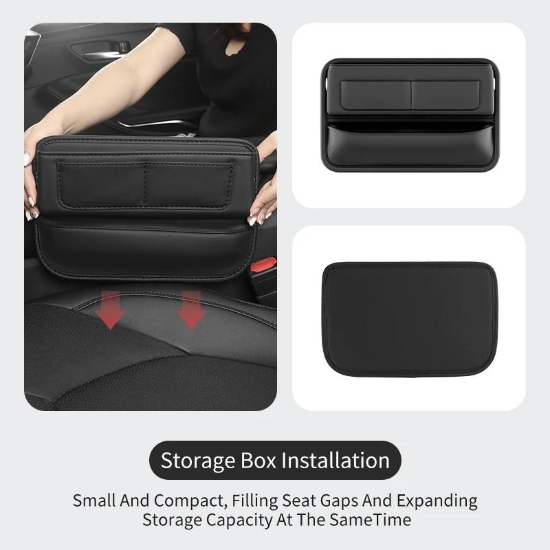 Car Seat Gap Storage Box Auto Central Side Organizer Pocket Interior Accessories For BMW G30 G20 F30 F10 G32 6GT X1X2X3X4X5X6X7