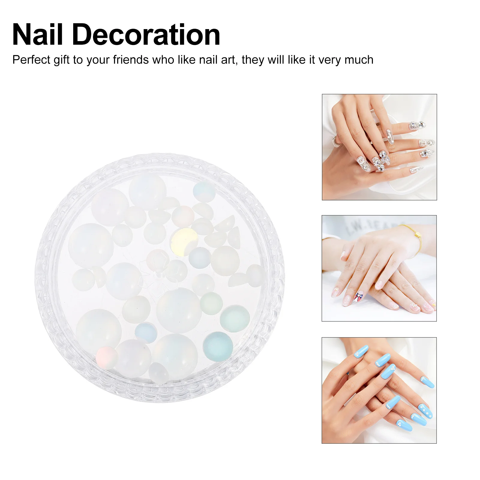 

Box Premium Material Rhinestones Nail Art DIY Manicure Decor Safe Healthy Creative Design Gift Nail Art DIY