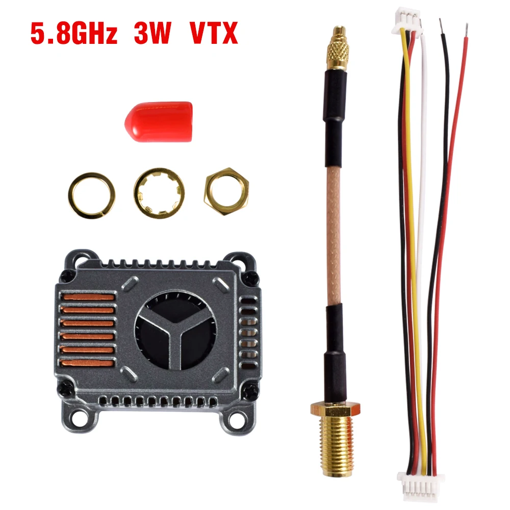 9IMOD 5.8GHz 3W VTX Video Transmitter FPV 48CH 25/1000/2000/3000mW Adjustable For Long Rang Racer Drone Multirotor DIY Part