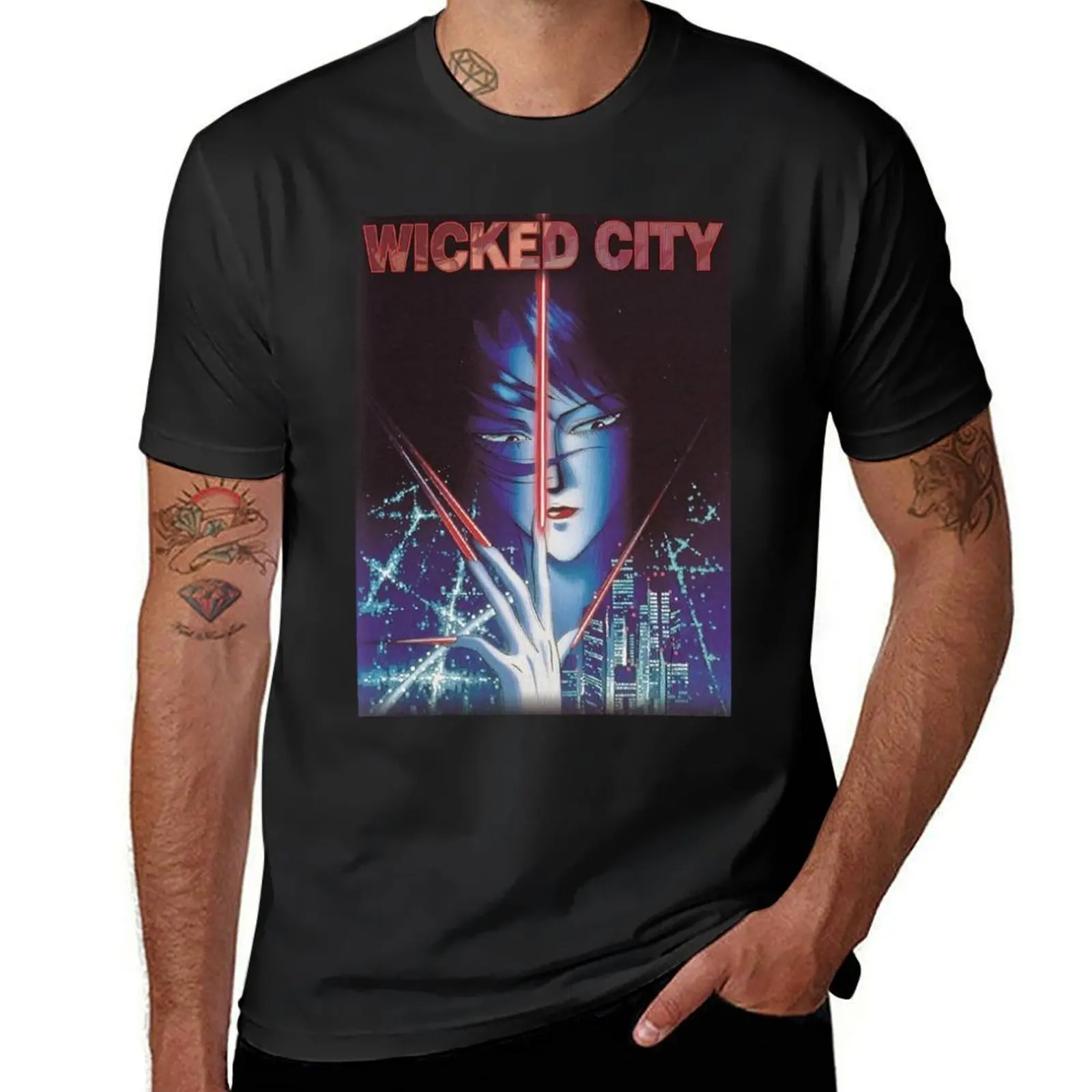 

Wicked City Poster T-Shirt customs design your own aesthetic clothes korean fashion vintage clothes t shirts men
