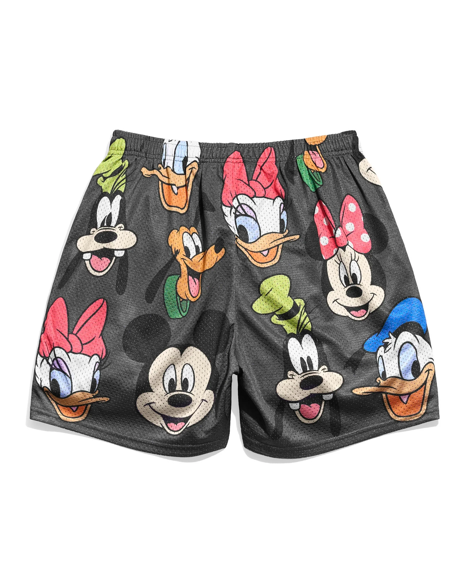 

New Disney Family Mickey Friends Black Retro Shorts Kid/Adult Sports Shorts Men Christmas Family Party Gifts Basketball shorts