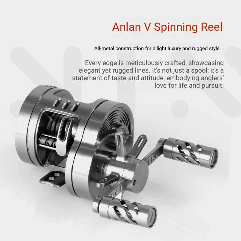 Anlan V1 Baitcasting Reel 12+1BB Ultralight Bfs Reel For Bass Trout 8.1：1 Gear Ratio 3.5kg Brake Force Fishing Reel