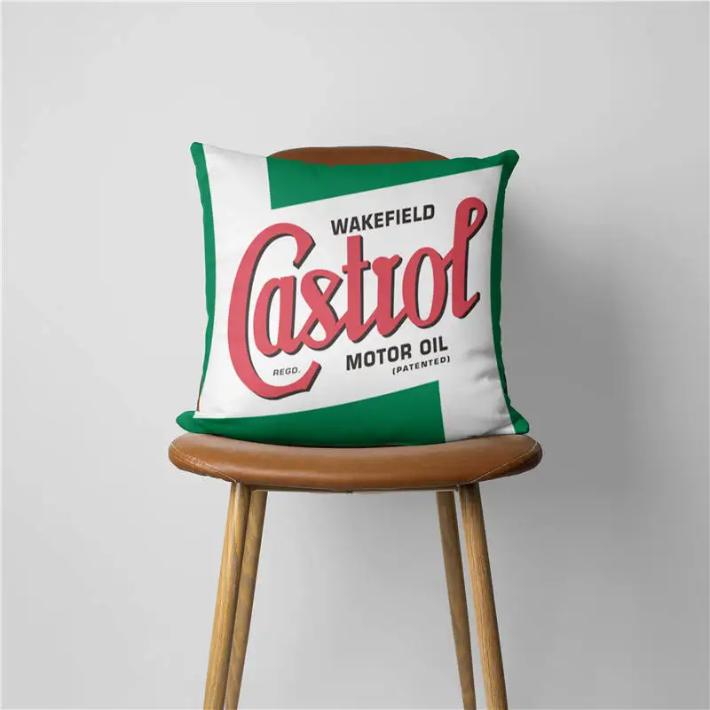 Castrol  Pillow Case Home Decorative Gift Sofa Car Super soft Cushions 45x45cm Square Pillowcase Chair Pillow Cove 241