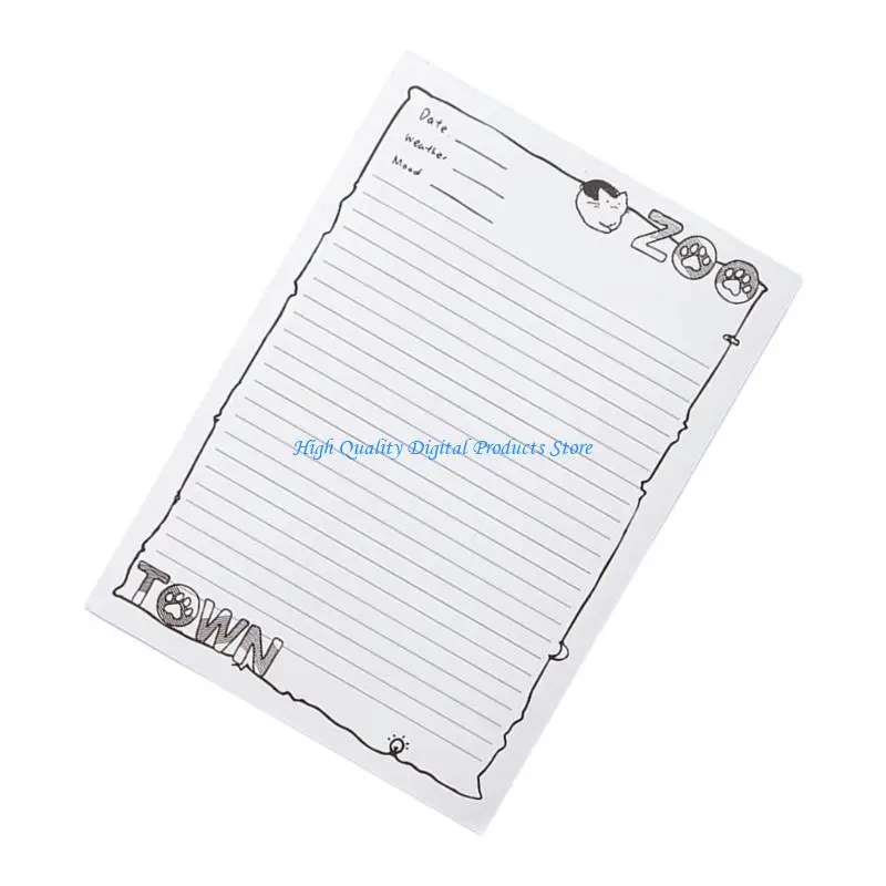 U2JE Tear Off Notepads With Smooth Paper Sheets Friendly materials For Office School