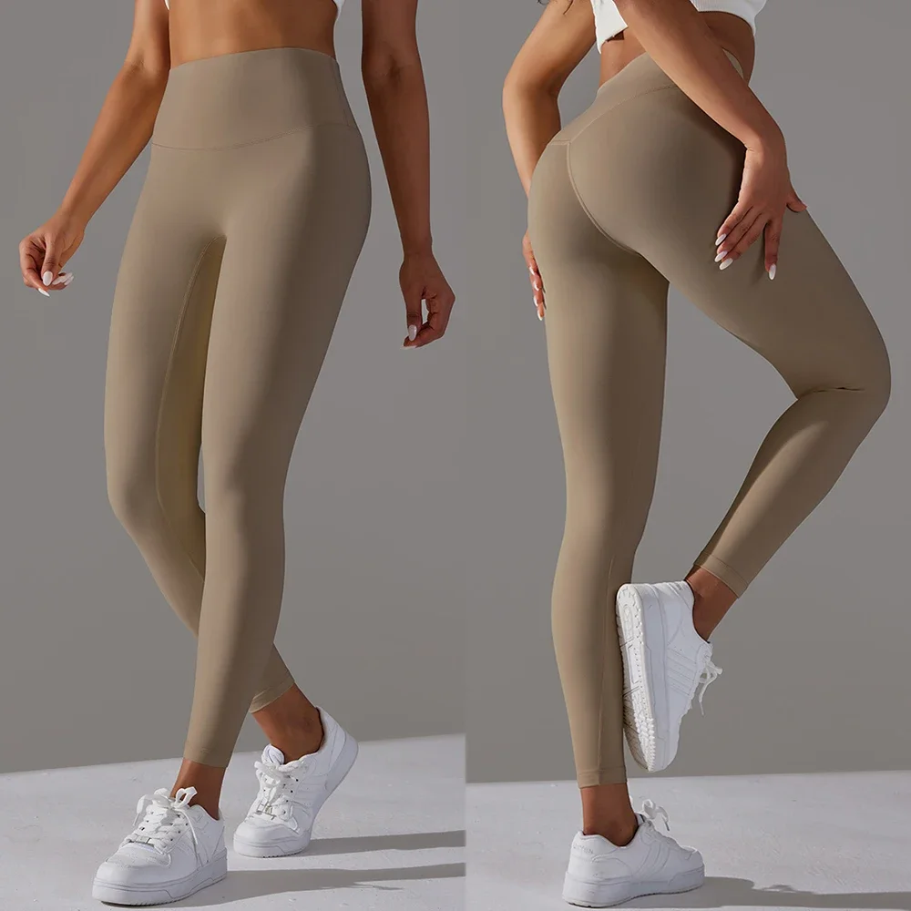 

Elastic Waist Leggings Woman Fitness Sports Push Up Tights High Waist Quick Drying Yoga Pants Sportswear for Gym Workout Clothes