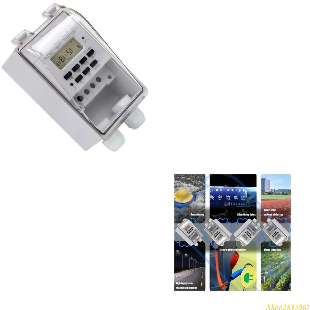 Energy Saving Programmable Timer Component  7 Day 20 Cycle setting Timer Controllers for Home Appliances Garden Equipment 831F