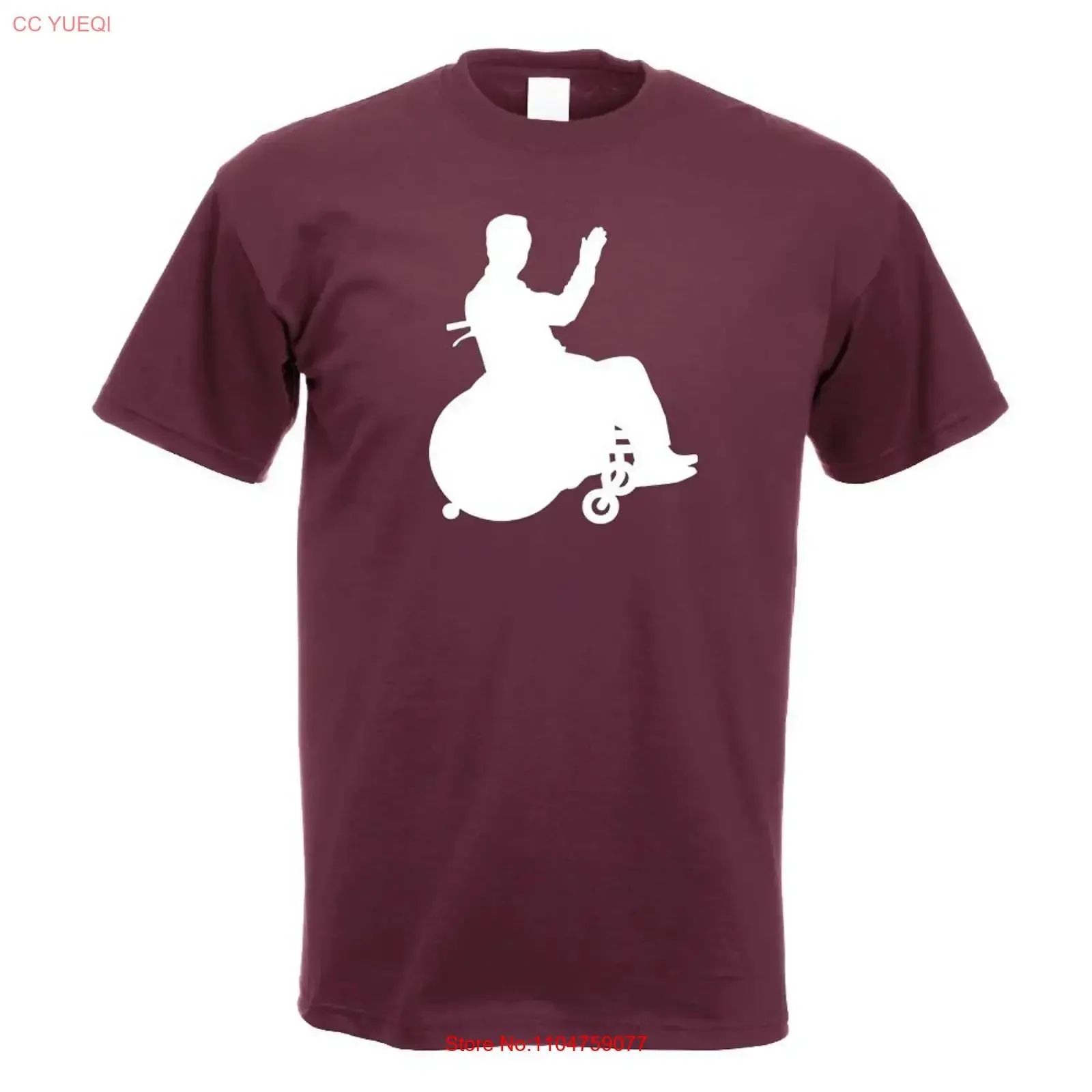 Fun Design Print T Shirt For People With Disabilities vintage Washed Stylish Slightly Soft Versatile Breathable graphic Casual