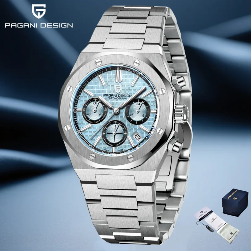 

Pagani Design 2025 New Men Quartz Watch Vk63 Sapphire Stainless Steel Watch 200 Waterproof Sports Watch Men's Watch for Men
