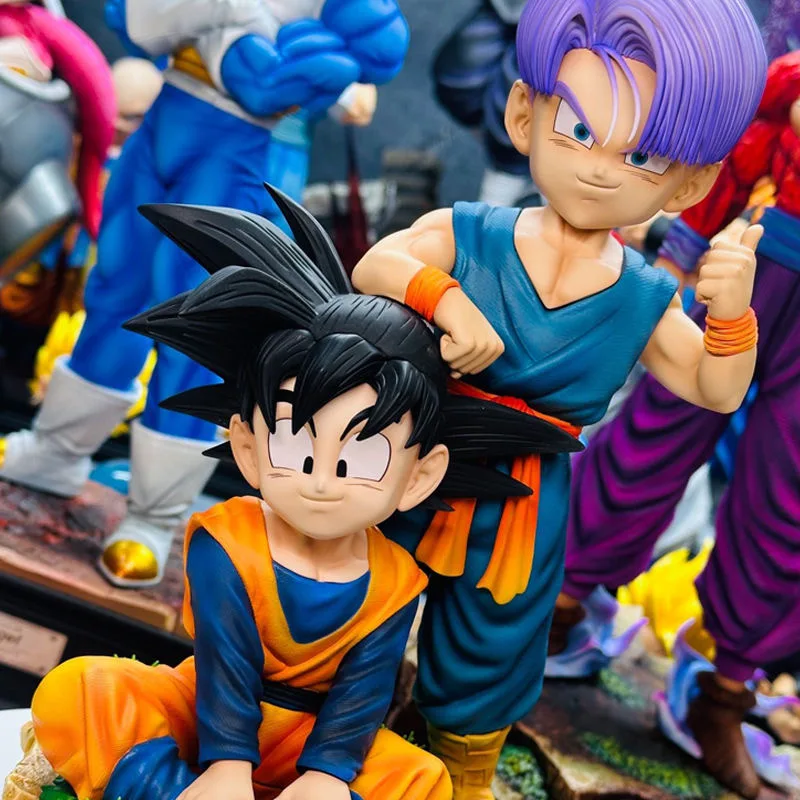 

25 см Dragon Ball Beerus Goten Trunks Super Saiyan, фигурки героев, статуя из ПВХ, коллекционная модель, игрушки для мальчиков, подарки