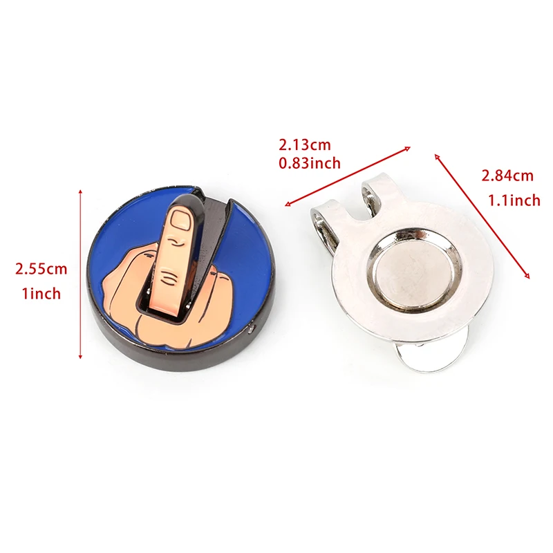 1pc Golfhoed Clip Grappige Bal Marker Metaal Magnetisch Verwijderbaar Positiemarkering voor Golfsport Trainingsaccessoires Innov 모자 Turismo