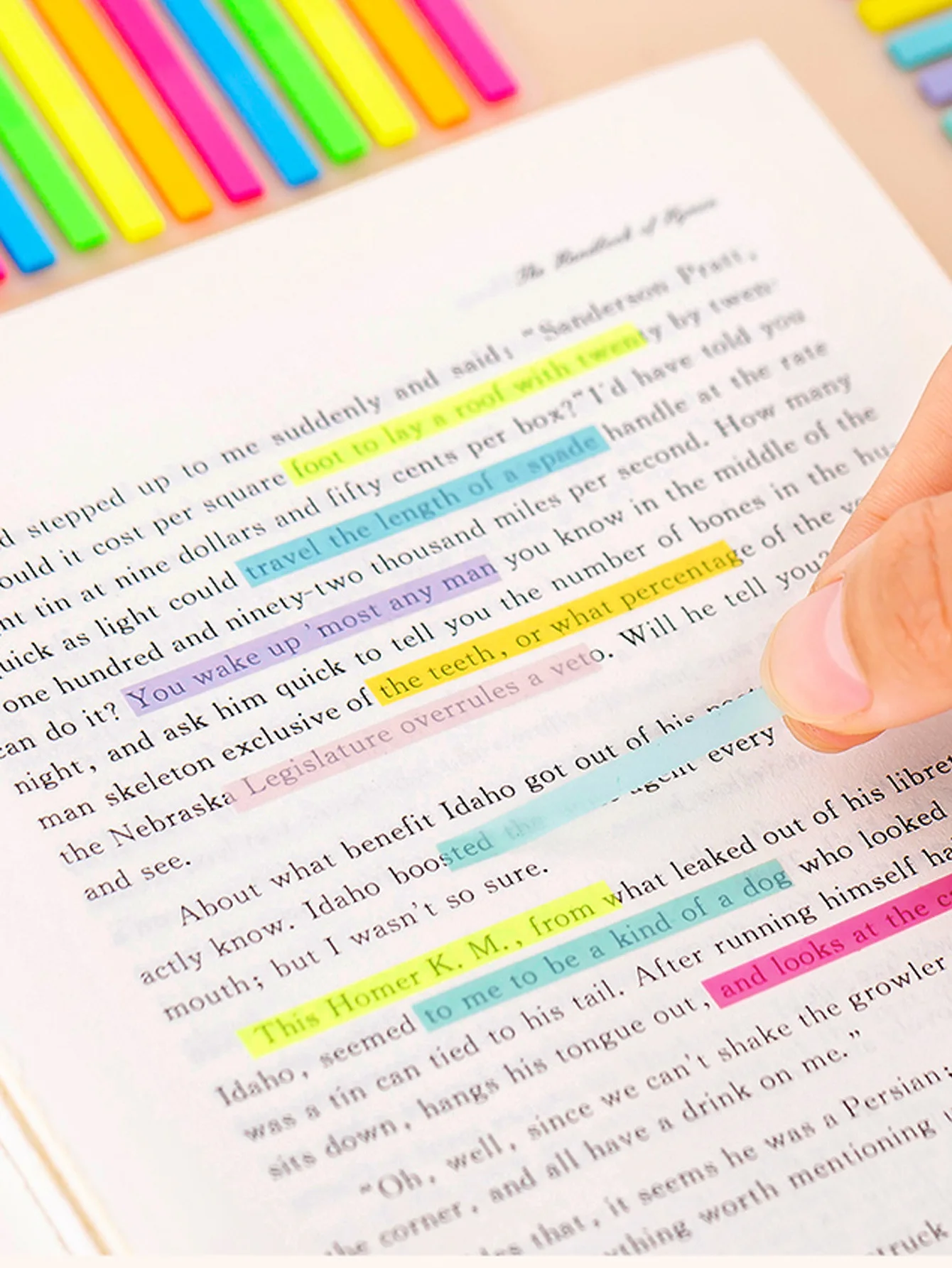 Extrem Feine Index Aufkleber Geschrieben Farbe Transparent Notizen Student Schreibwaren Lesen Notizen Label Aufkleber für Schule Büro