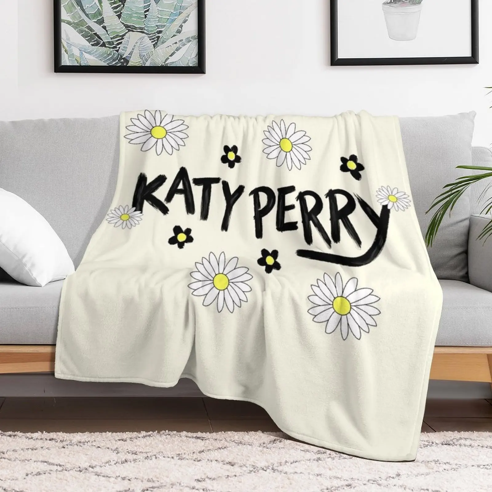 Katy Perry - Daisies Throw Blanket Tourist bed plaid Blankets