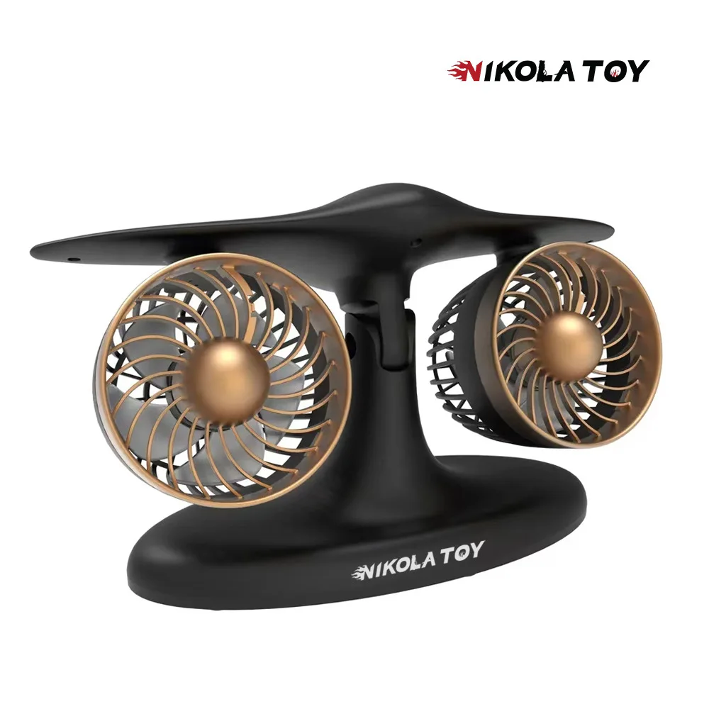 NIKOLATOY creative airplane top of the line second-generation J2 desktop fan with extended battery life