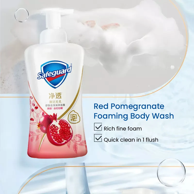 Gel de banho de desintoxicação de proteção, lavagem corporal com espuma instantânea