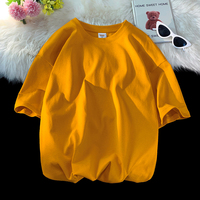 Summer New Women Short Sleeve T Shirt 100% Cotton O Neck Loose Basic Tops Fashion Harajuku Casual Tees Yellow Purple Green